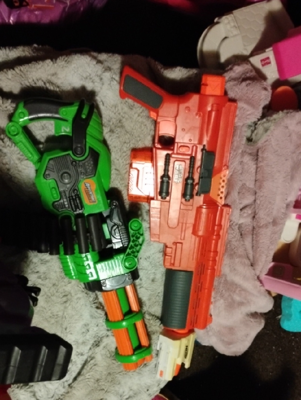 Orange & Green Foam Dart Blaster Set by NERF-Style Brand